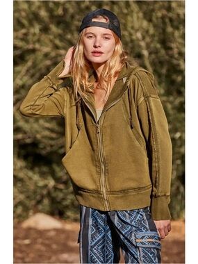 BNWT Free People FP Movement Only One Hoodie Jacket Top SIZE small